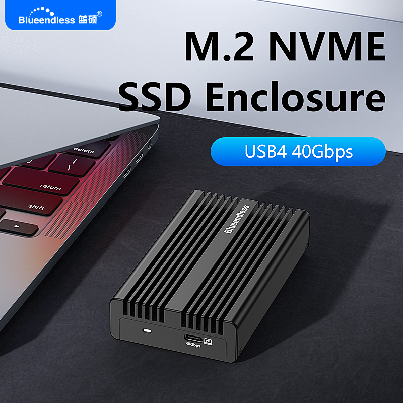 Usb4 40Gbps External Ssd 8Tb - علبة خارجية من الألومنيوم لـ Blueendless