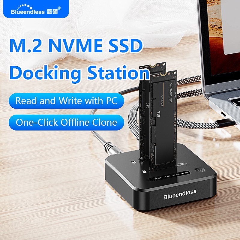 8Tb M2 Nvme Ssd - محطة تكديس أقراص SSD ثنائية الفتحات