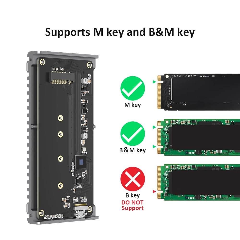 حاوية USB4 M.2 NVMe SSD بسرعة  - مراجعة Usb4 40Gbps External Ssd 8Tb وسعره