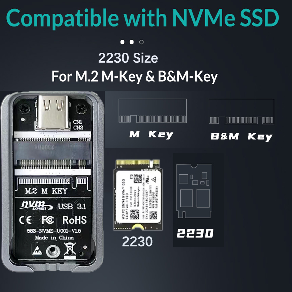 2230 2242 M.2 NVMe حافظة NVMe  - مراجعة M2 2242 Nvme Ssd 2Tb Pcie 4.0 وسعره