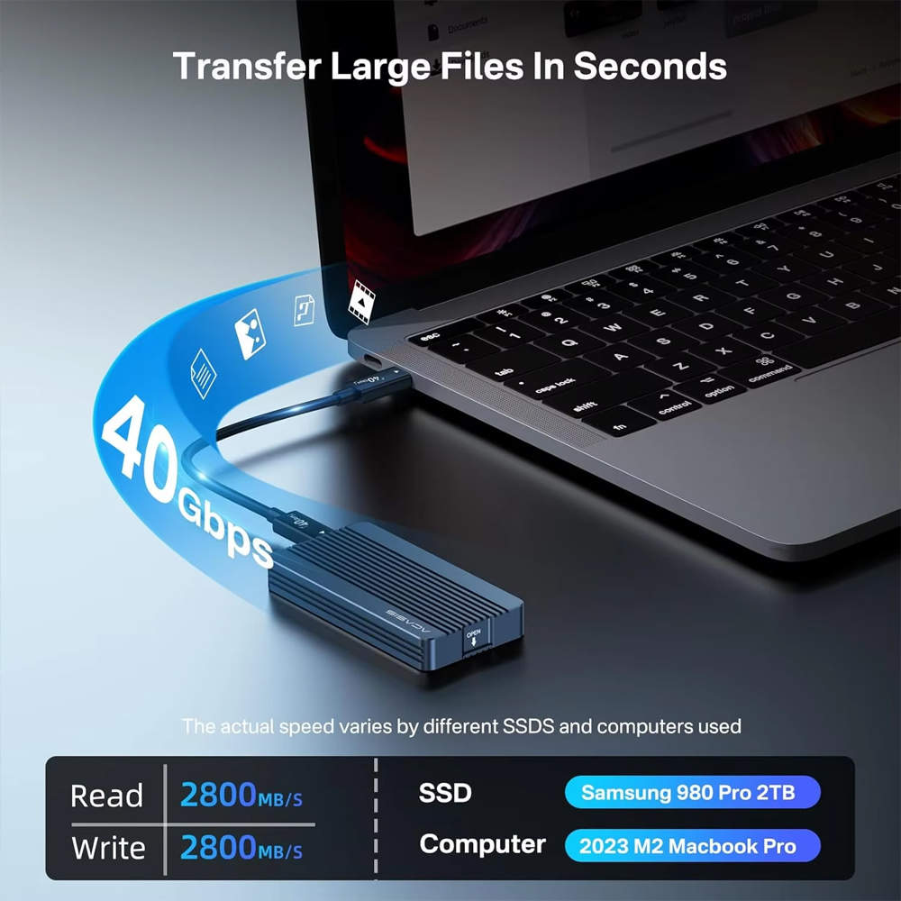 علبة ACASIS 40Gbps M.2 NVMe SS - مراجعة 8Tb M2 Nvme Ssd وسعره