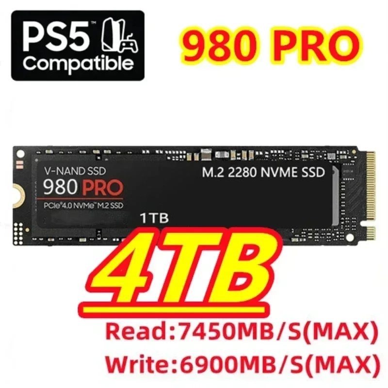 أصلي 980 PRO M.2 2280 NVMe PCI - مراجعة Pcie 4.0 4Tb 2280 Ssd 7450Mbps وسعره
