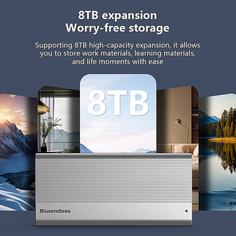 علبة خارجية محمولة لـ SSD نوع  - مراجعة Usb4 40Gbps External Ssd 8Tb وسعره