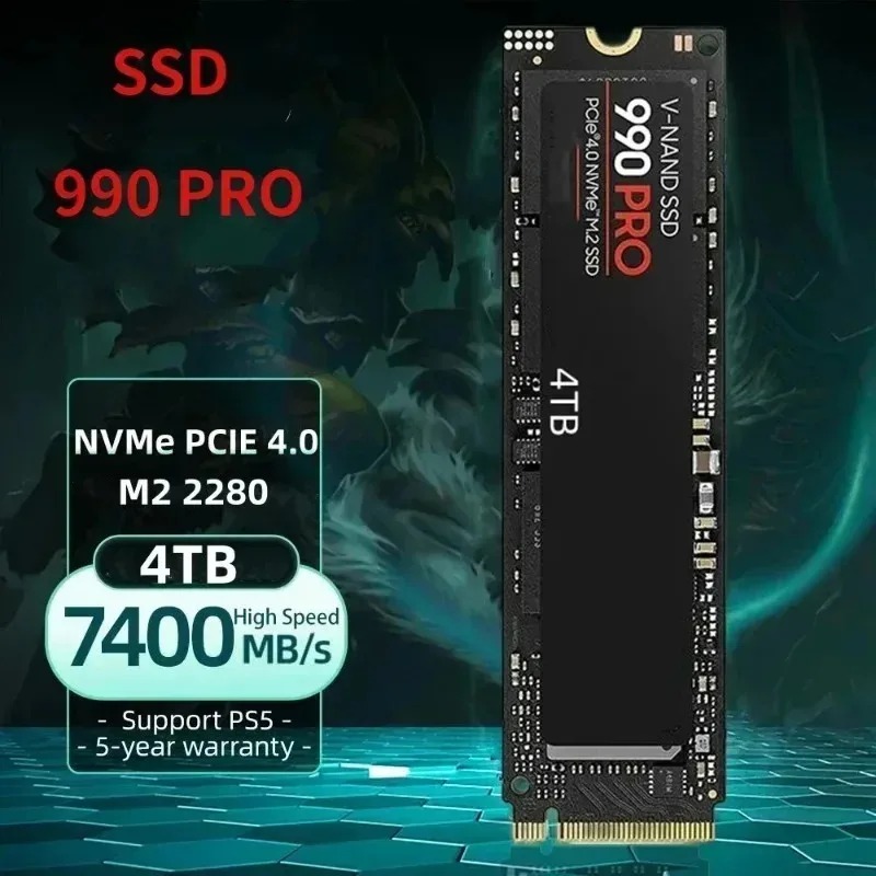 990 PRO SSD أصلي – 512GB/1TB/2 - مراجعة Pcie 4.0 4Tb 2280 Ssd 7450Mbps وسعره
